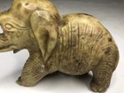 Antique Vintage Chinese Carved Soapstone Sculpture Elephant Figure Broken Trunk