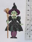 Needlepoint Wizard Of Oz Wicked Witch Canvas 18 Ct  Handpainted On Zweigart New