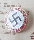 Krit Motor Car Co  Detroit Michigan U s a  Swastika  Lapel Pin- Collectors Item 
