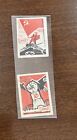 1960s Soviet Military Victories Matchbox Labels Sets  2 Different    Single