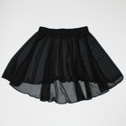 Dancewear Girl s Ballet Dance Pull-on Sheer Skirt In Black Color And Size Medium