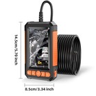 1080p Hd Led Handheld Industrial Endoscope Borescope 8mm Inspection Snake Camera