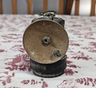 Antique Vtg Justrite Streamlined Carbide Lamp Coal Miners Hat Brass