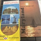 Mixed Lot Vintage Road Maps - Maryland Highway Map   Eastern Us Mobil