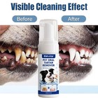 Pet Dental Tartar Remover Spray  Dog Cat Foam Teeth Clean Breath Freshener