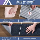 Navy Diamond Design Carpet Stair Step Treads Soft Rug Non-slip Backing  Choices