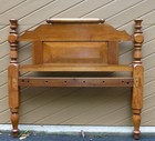 Late 18th early 19th C Antique Full Size Maple Rope Bed