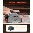 Cordless Track Saw 5-1 2 In Plunge-cut Circular Saw Kit For Wood  tool Only 
