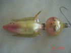 Lovely Vtg  Czechoslovakia Hand Blown Mercury Glass Angel W  Foil Wings Ornament