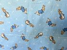 Beatrix Potter Fabric frederick Warne 1993 vintage Peter Rabbit blue Jacket