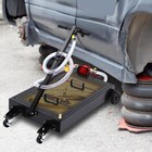 15 Gal Oil Drain Pan With Pump Large Cap Mesh Cover Foldable Handle For Trucks