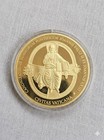 2014 Pope John Paul Ii Canonization Gold Plated Medal 70mm Proof Swarovski 