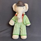 Vintage Rare 1977 Eden Toys Babar The Elephant Stuffed Animal 16  W babar Book