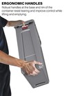 Rubbermaid Slim Jim Recycling Container Venting Channels Plastic 23gal Green