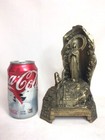 Vintage Lourdes Virgin Mary Shrine Metal Sculpture   Music Box Religious Working