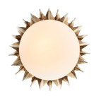 Vintage Sun Base Glass Flush Mount Ceiling Light Resin Small 9 In Ceiling Lamp