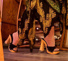 Vintage 90   s Does 70   s Chunky Platform Wood Shoes