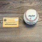 Hank Aaron Signed Official Mlb Baseball Atlanta Braves Blue Ink Steiner Coa