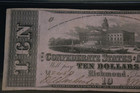 Civil War Confederate States Of America Csa  10 Ten 1862 T-52 Pmg 25 Very Fine