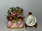 Artisan Santa Christmas Candy Gift Basket Dollhouse Ooak 1 12 Signed Miniature