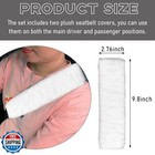 Suvnie 2 Pcs Seat Belt Shoulder Pads  Soft Fluffy Plush Seat Belt Shoulder St