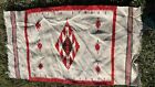 Vintage 1940s Era Chimayo Weaving 52    X 27    Blanket Rug Vintage Southwestern