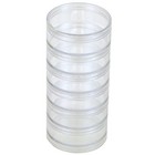 Storage Stackable Containers 6 For Beads Crafts 2 75  Round Cntb111-6