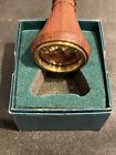 Vtg Wood And Brass Dioptric Kaleidoscope In Original Box