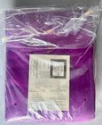 Vtg Faribault Woolen Mill Faribo Purple Satin Ends 100  Pure Wool 86x84 Blanket