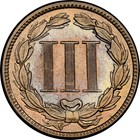 1885 Three Cent Nickel 3cn   Ngc Ms63   Very Rare Key Date   Only 1000 Minted