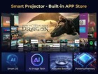 4k Smart Projector With 5g Wifi  Bluetooth  Dolby Audio For Home Theater
