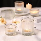 Assorted Clear Votive Candle Holders For Wedding Centerpiece  Clear