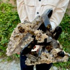 7 9lb Natural Tea Black Crystal Quartz Cluster Mineral Specimen Healing Reiki