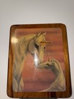 Sue Dawe 1985 Unicorn And Baby Wood Wall Art Whimsy Ethereal 