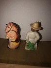 Cowboy And Horse  Salt And Pepper Shakers Vintage Japan
