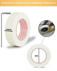 Masking Tape 1 Inch X 55 Yards     4 Rolls  220 Yards Total   Strong Adhesive  Eas
