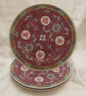 32 Pc Chinese Mun Shou Longevity Famille Rose 10    Plates Serving Bowl Porcelain