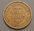 Vintage Jj s Car Wash Metal Token - Non Refundable No Cash Value