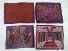 Vintage Fantastic Molas Panama Kuna Lot Appliques Woven Needlework T1600