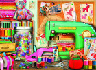 Bits And Pieces - 500 Piece Jigsaw Puzzle For Adults 18  X 24  - The Sewing Desk