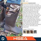 Hisea Men Adjustable Hunting Rain Boots Waterproof Fishing Outdoor Mud Work Boot