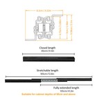 1pair  23-39in Undermount Heavy Duty Drawer Slides Full Extension Bottom Mounted