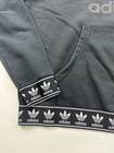 Adidas Hoodie Sweatshirt Womens Xl Black Cropped Pullover Front Originals Logo