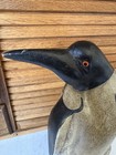 Charles Hart  Wood Carved Penguin Sculpture Shelf Sitter 12x7    Natural Wood