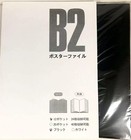 Luckyshin B2 Poster File Clear File 20 Pockets 40 Sheets Storage Case
