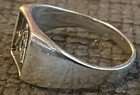 Master Mason  Signet Ring  Silver  not Silver Tone   Size Approximately 11 5