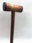 Antique  Neurological Hammer Wooden Medical Instrument With Amber Tip