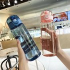 Portable 780ml Sports Water Bottle Clear Leakproof Gym Drink Bottle