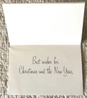 Unused Christmas Santa Reindeer Deer Vtg Greeting Card 1960s Authentic Hallmark