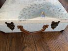 Punch Studio Keepsake Chest Hinged Box Peacock Feather Theme Suitcase Style